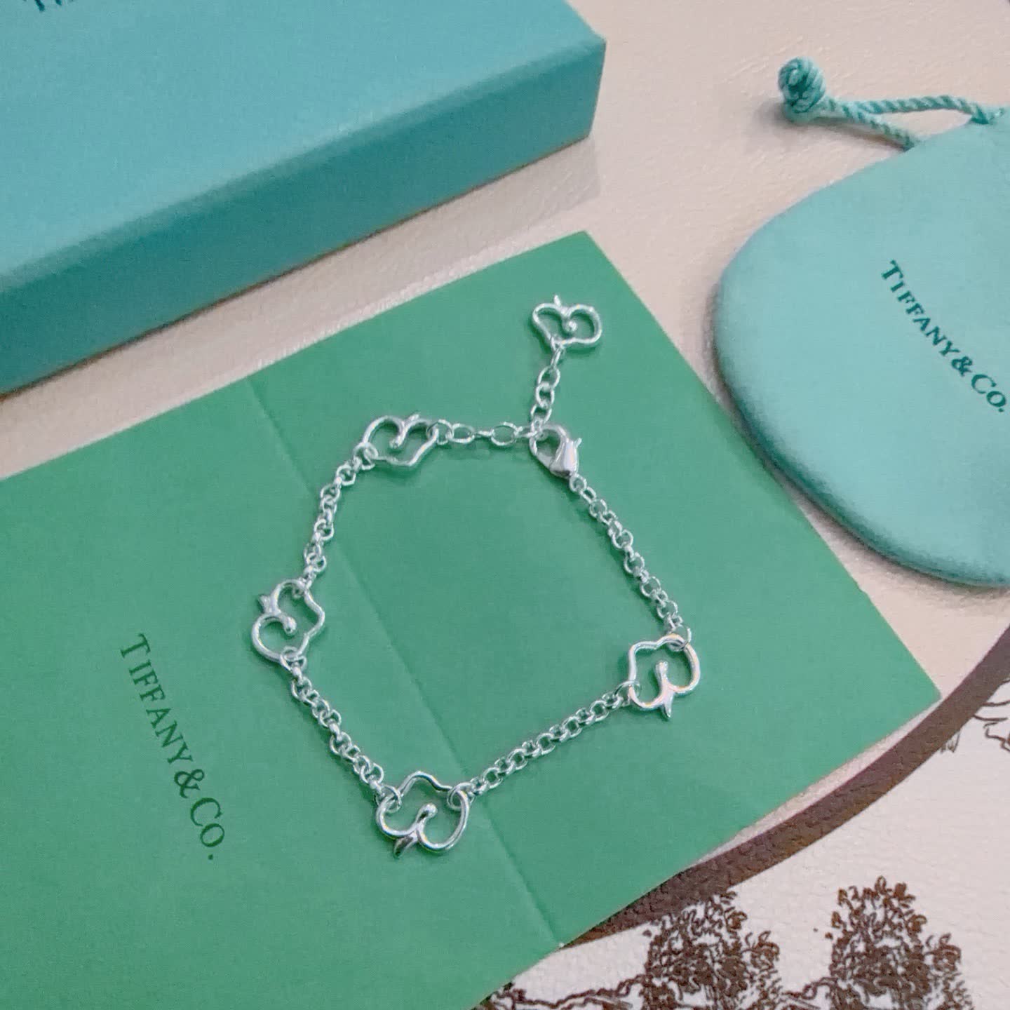 Tiffany & Co. Blue Box Charm Bracelet